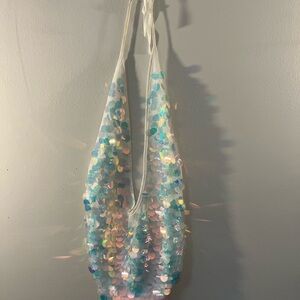 Chic Iridescent Sequin Sparkly bodysuit/leotard women’s size M